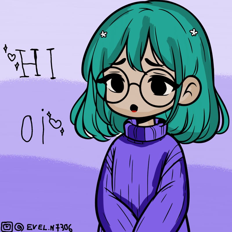 sad girl with glasses in a sweater