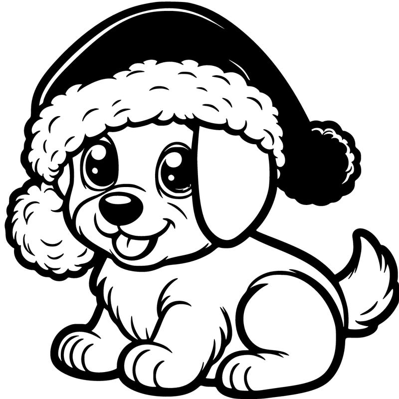 santa puppy