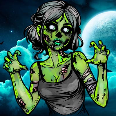 realistic zombie girl