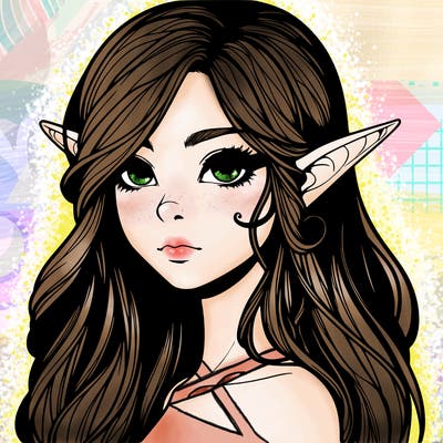 elf girl realistic dark fantasy