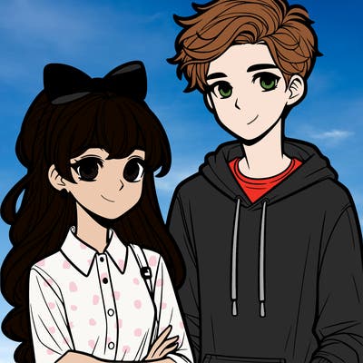 teen girl and teen boy