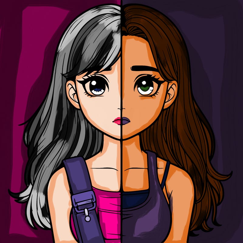 realistic girl split