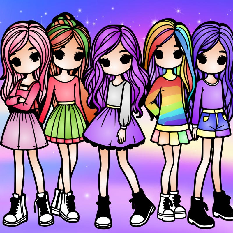 5 girls