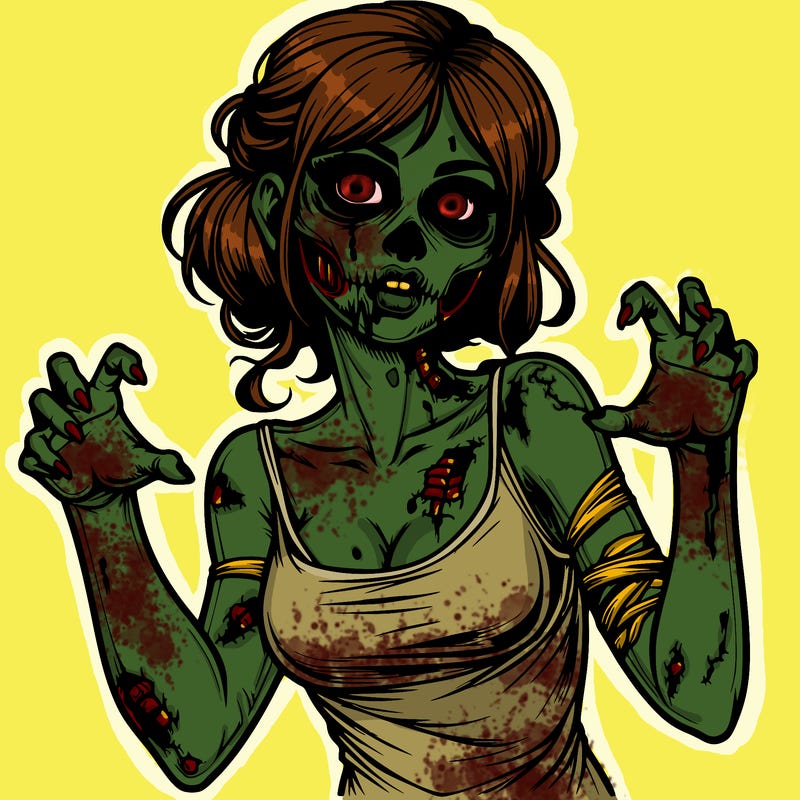 realistic zombie girl