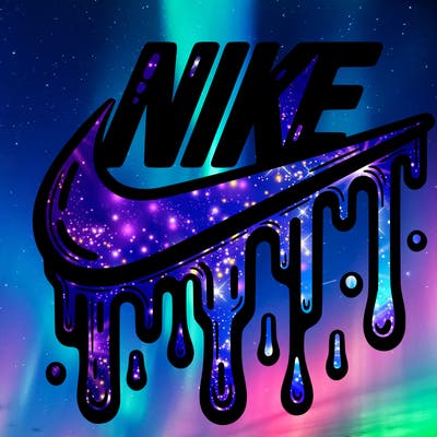 dripping nike logo