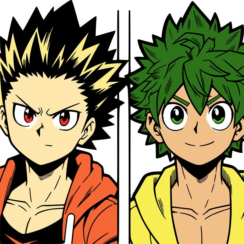 bakugou and izuku