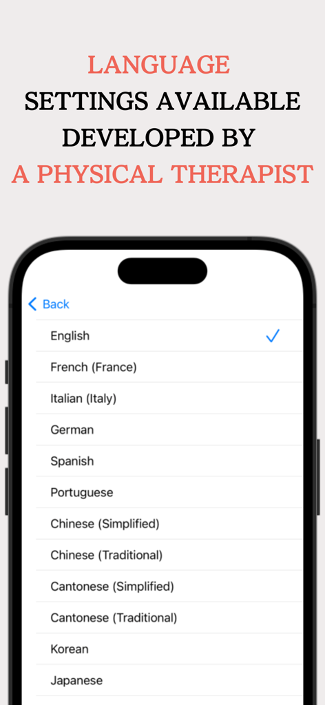Photo Text Recognition - OCR - Pantalla de configuración de idioma en la aplicación OCR que muestra múltiples opciones de idioma para el reconocimiento de texto.