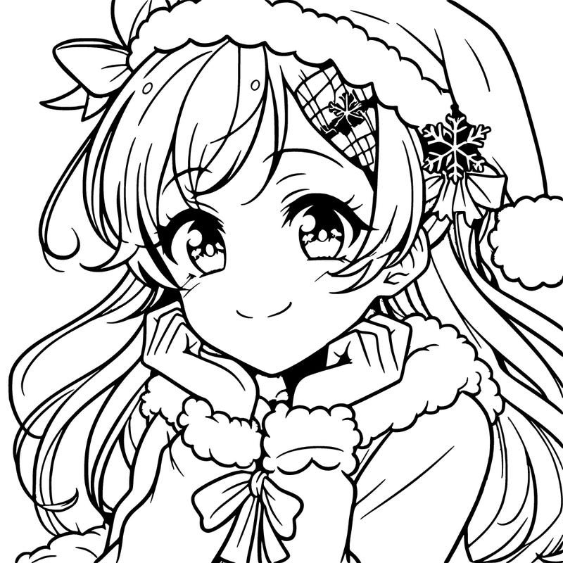 christmas girl anime
