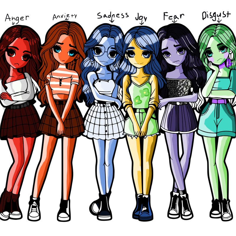 a group of girls realistic