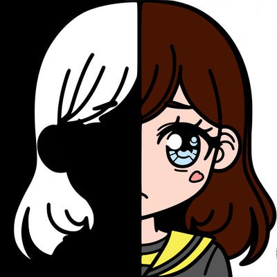 a split of a girl