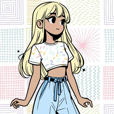 girl in a cute crop top