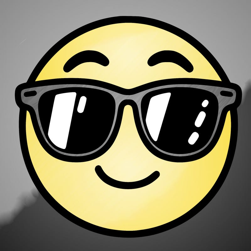 emoji with sunglasses
