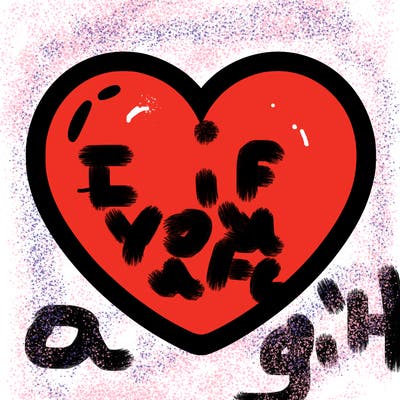 a blank heart
