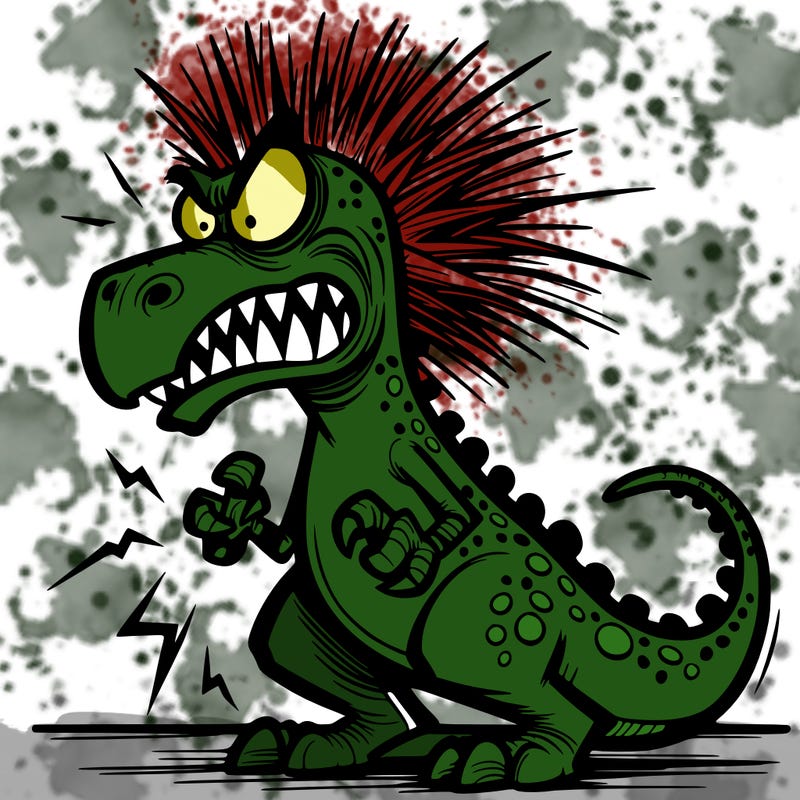 mad dinosaur