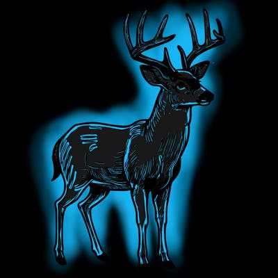 a realistic deer buck