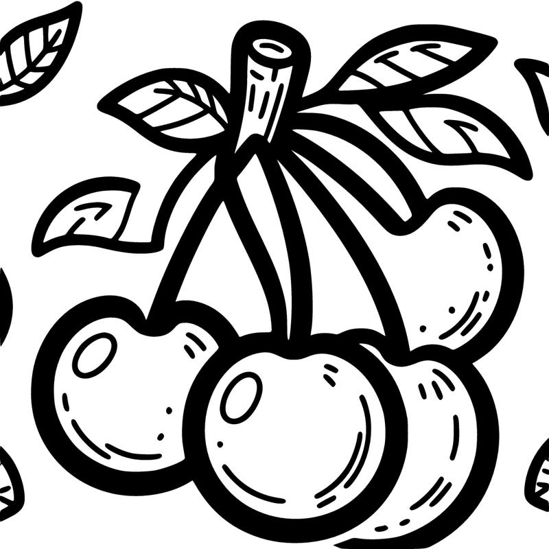 easy cherries cartoon