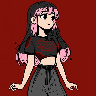 girl in a cute crop top