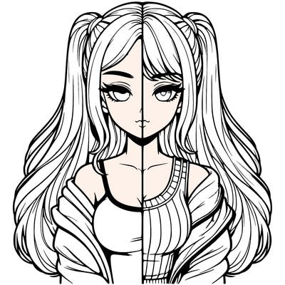 realistic girl split