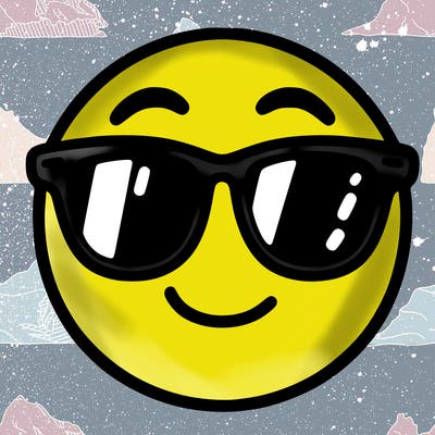 emoji with sunglasses