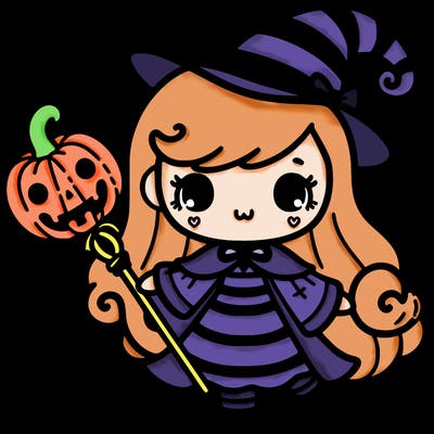 cute halloween girl