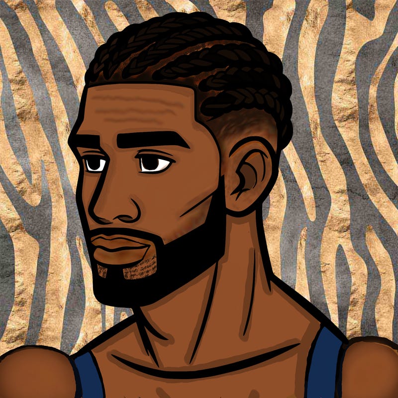 human man with short braids