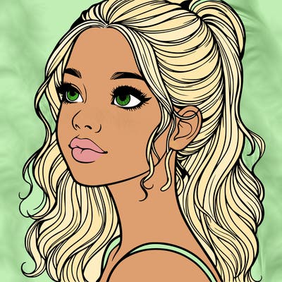 beautiful realistic girl