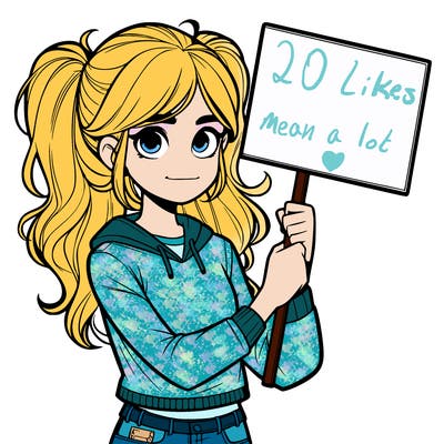 teenage girl holding blank sign