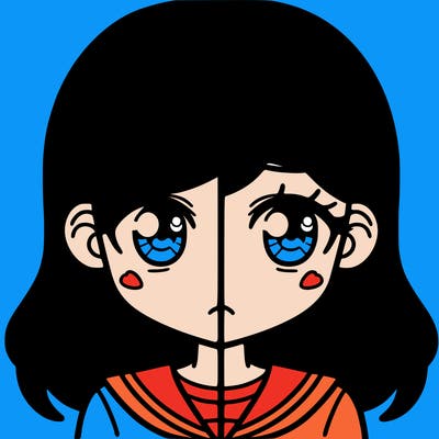 a split of a girl