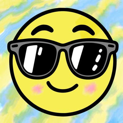 emoji with sunglasses
