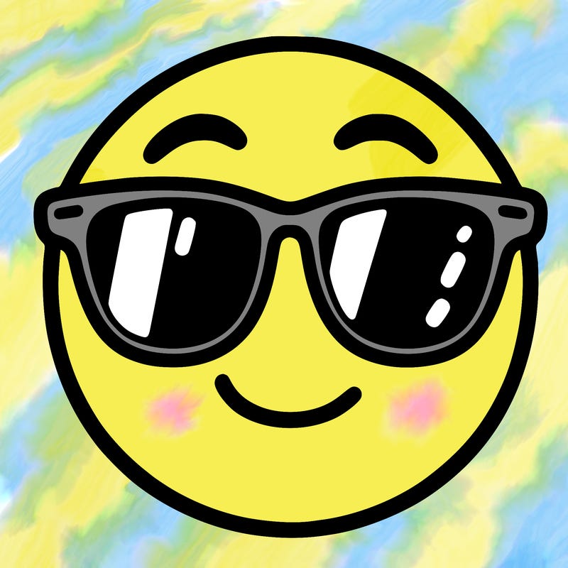 emoji with sunglasses