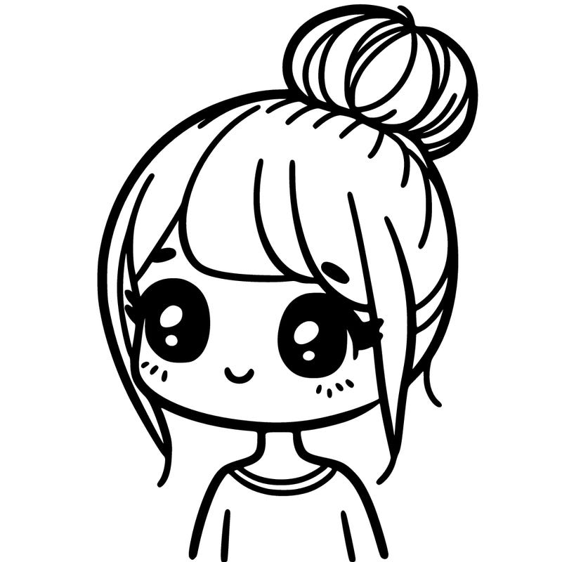 girl with bun