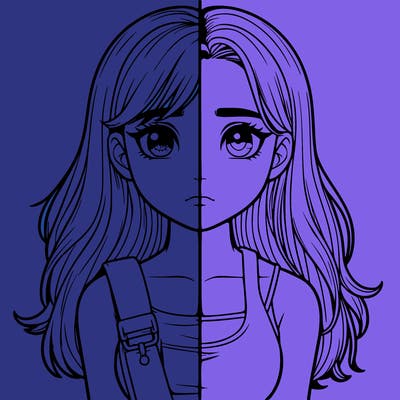 realistic girl split