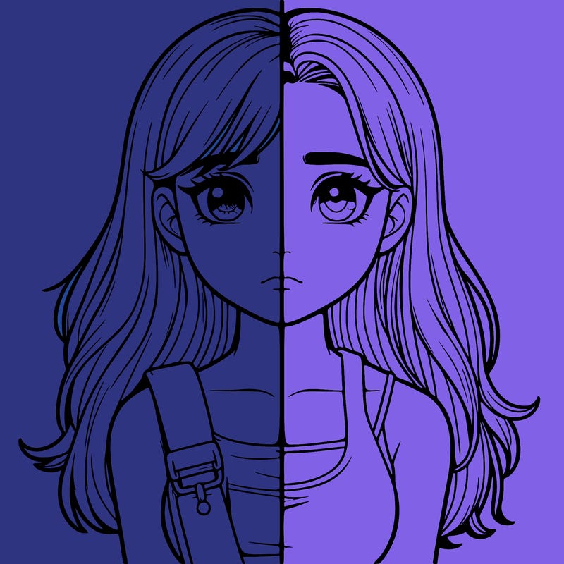 realistic girl split