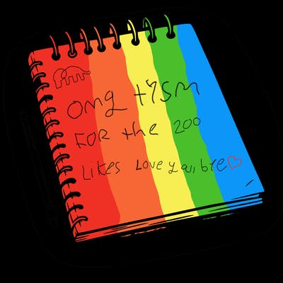 a blank sketch pad