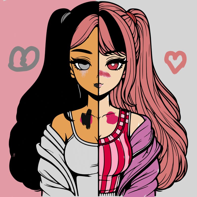 realistic girl split