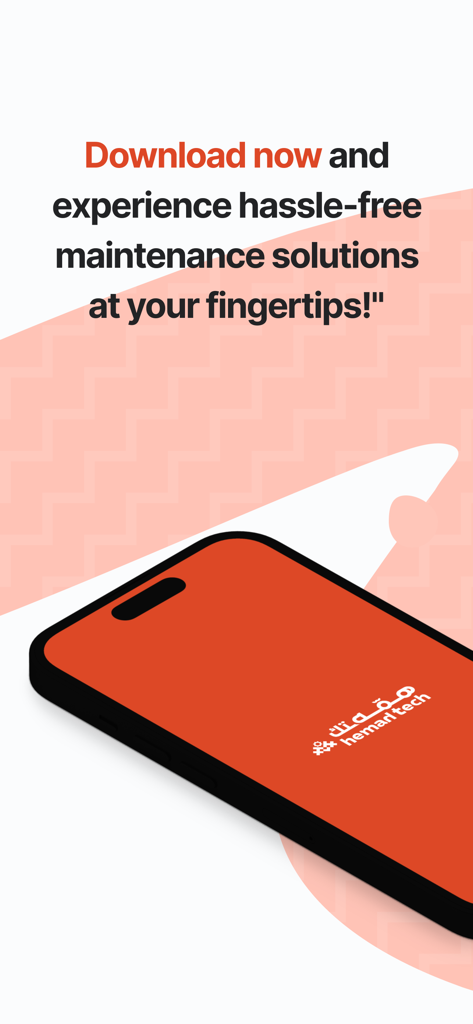 همه تك | Hemahtech - Hemahtech App Download-Bildschirm für problemlose Hauswartungslösungen