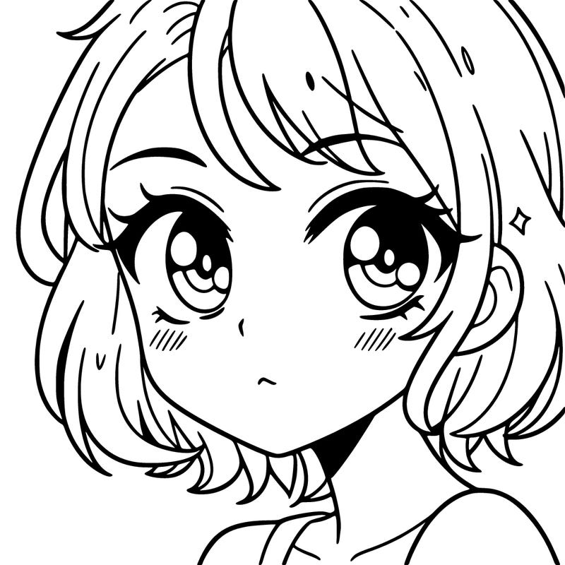 a girl with sharp eyes