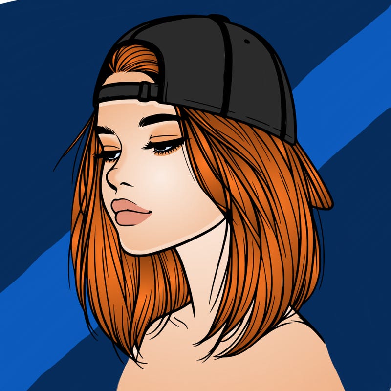 realistic  girl with a backwards hat