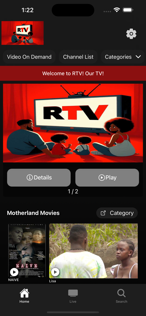 RTV Channel | Filmes Exclusivos, Música e Eventos PPV Ao Vivo
