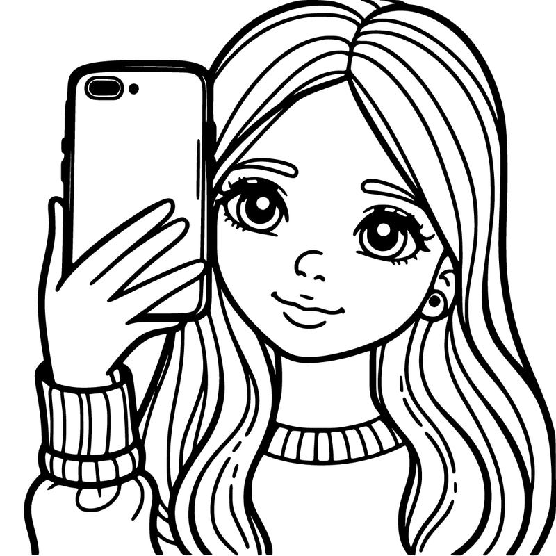 girl with phone teen