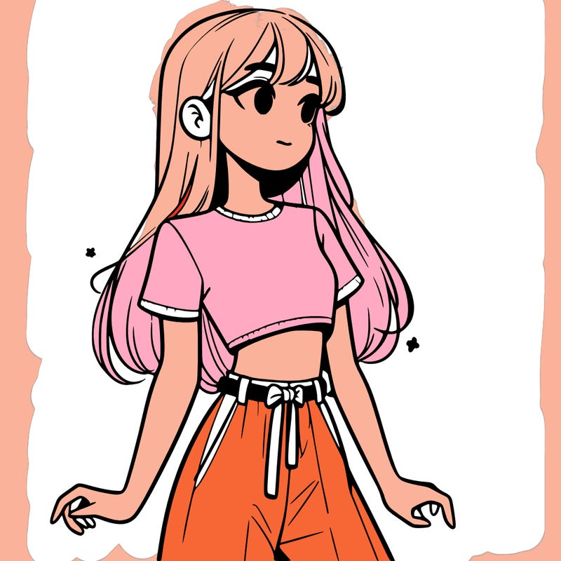 girl in a cute crop top