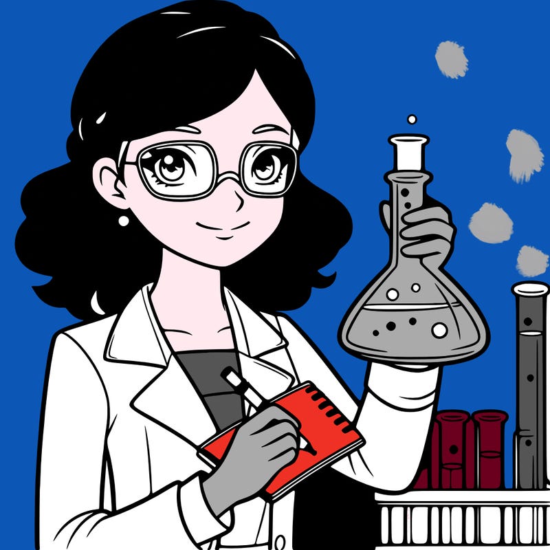 a female scientist