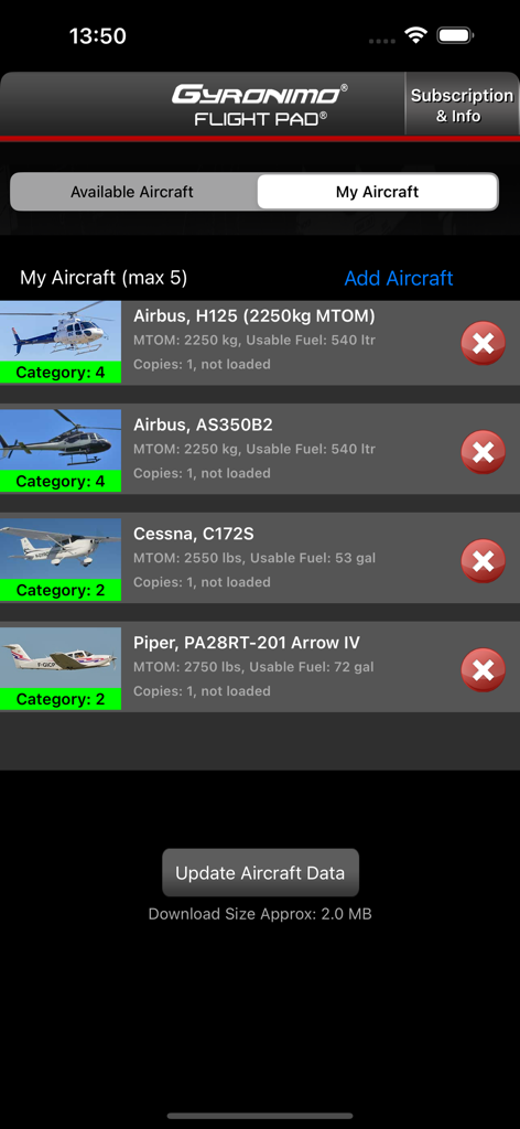 Gyronimo Flight Pad XS - Reference App | MWM