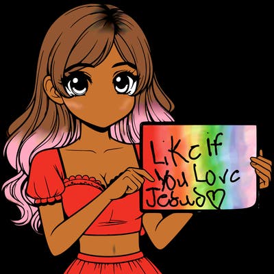 realistic pretty girl holding blank sign