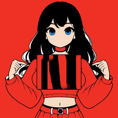girl holding a blank sign in a long sleeve crop top