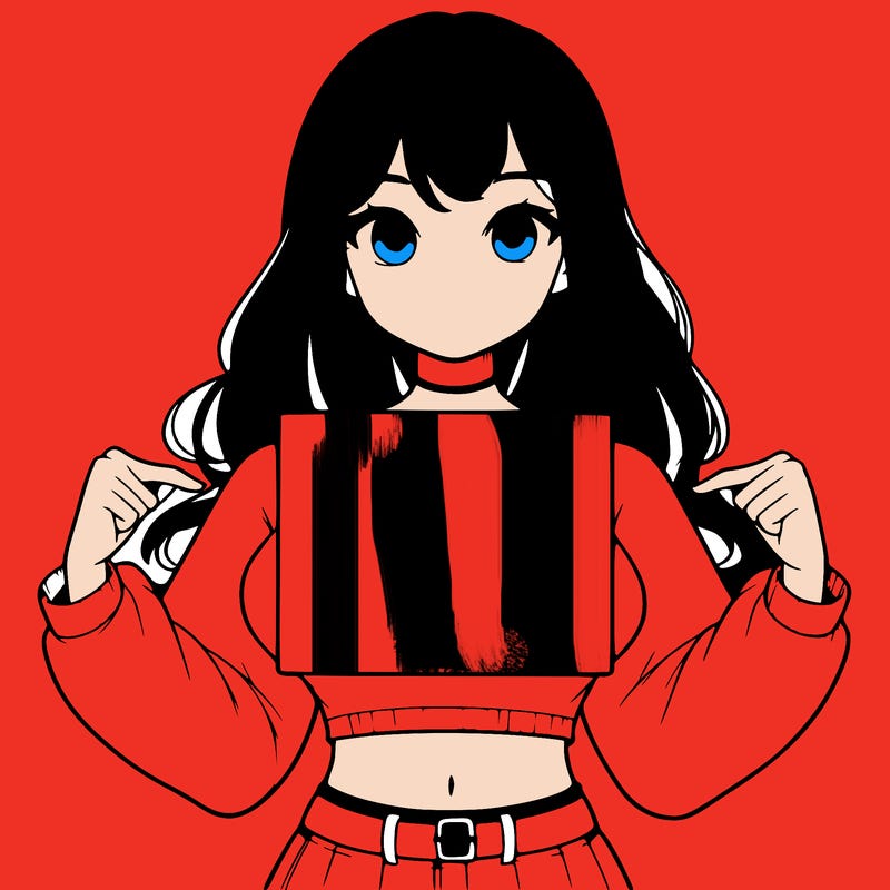 girl holding a blank sign in a long sleeve crop top