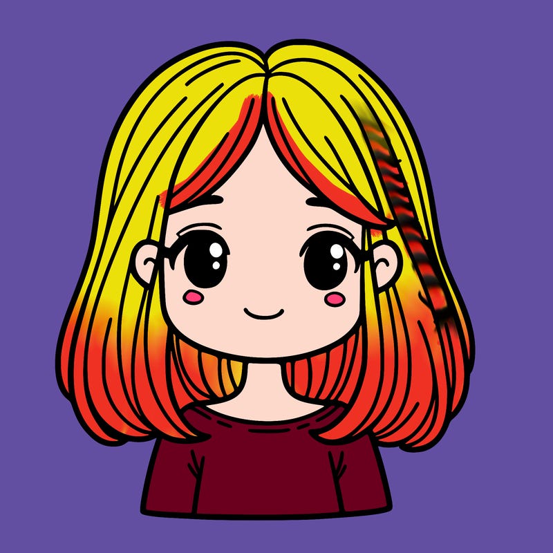 girl with medium length hair