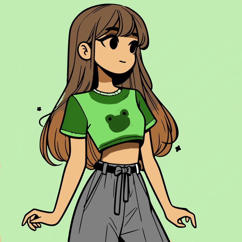 girl in a cute crop top