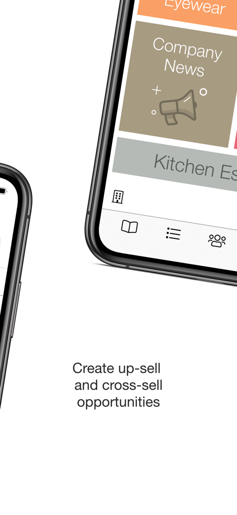 PixSell 3 - PixSell 3 mobile app interface for managing sales opportunities and company news