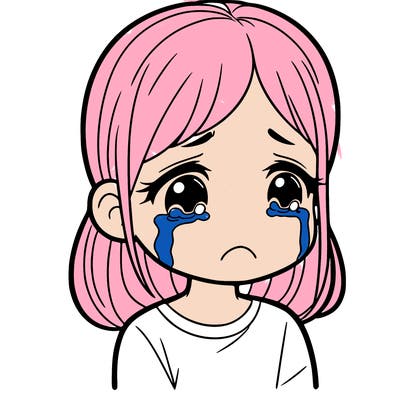 sad girl crying